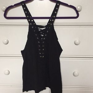 LF lace up tank, size small